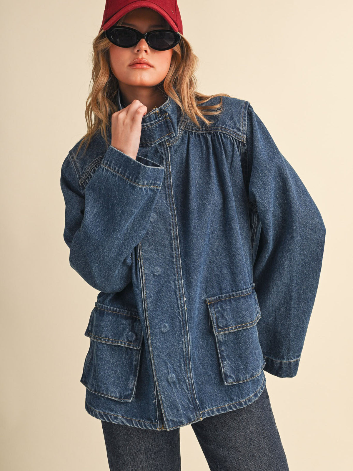 Renee Denim Utility Jacket