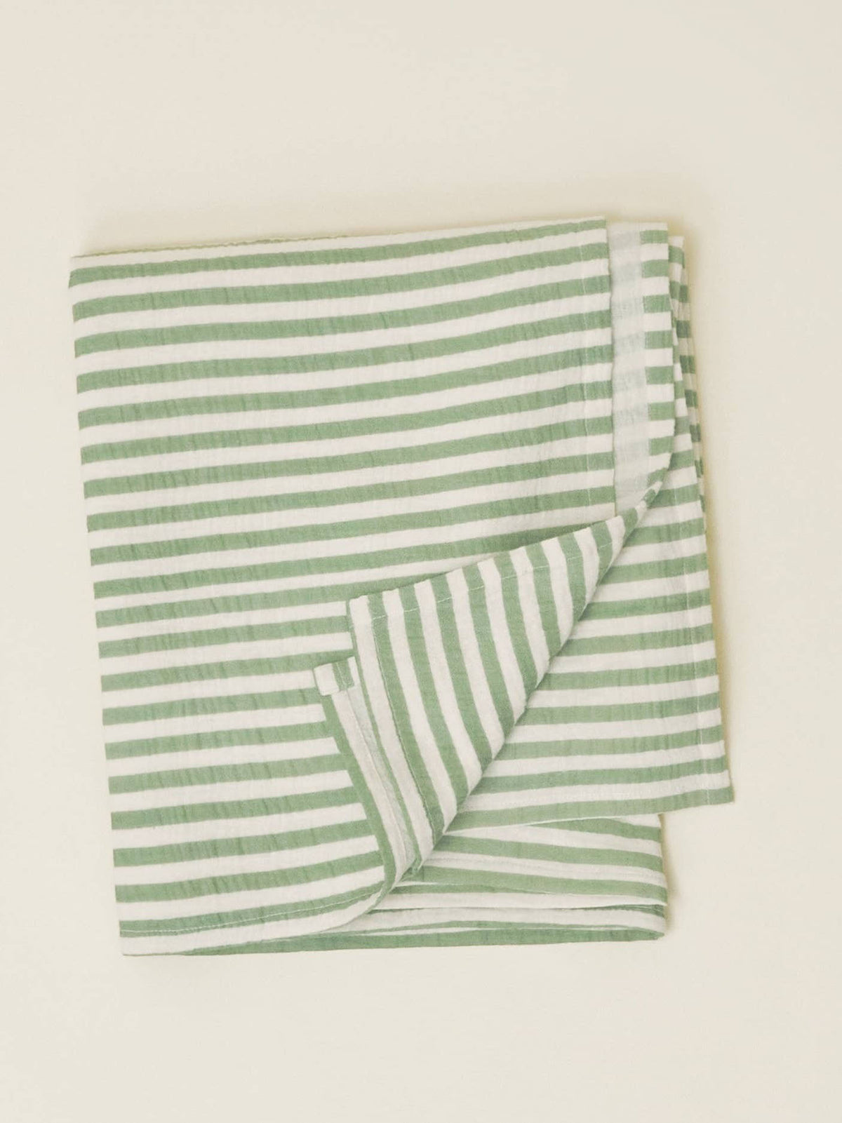 Sage Strip Organic Muslin Swaddle