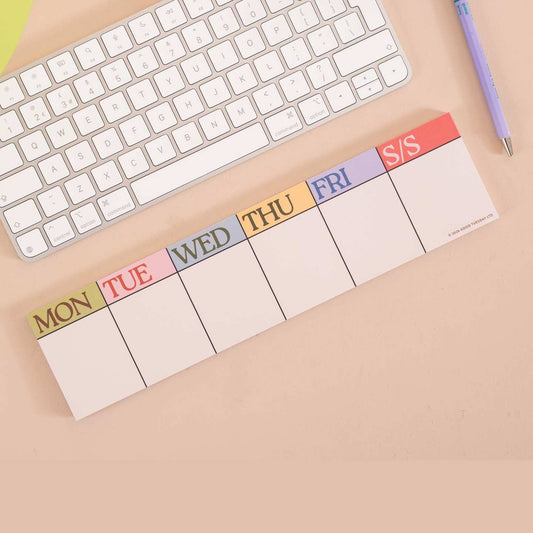 Scandi Keyboard Weekly Planner Pad