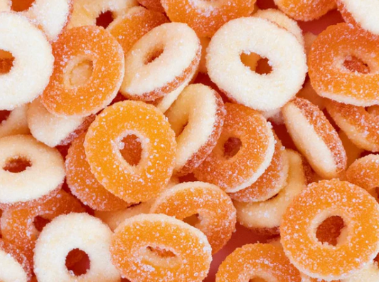 Sugar-free Sour Peach Rings Swedish Candy