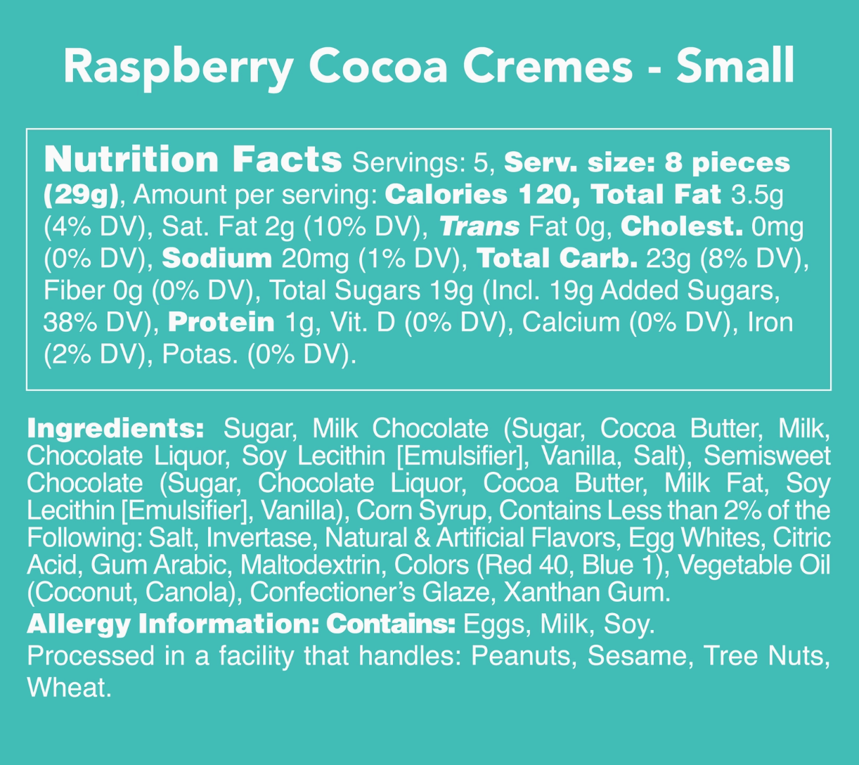 Raspberry Cocoa Cremes