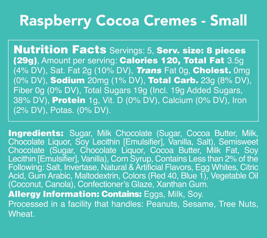 Raspberry Cocoa Cremes