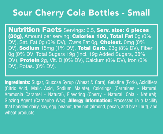 Sour Cherry Cola Bottles
