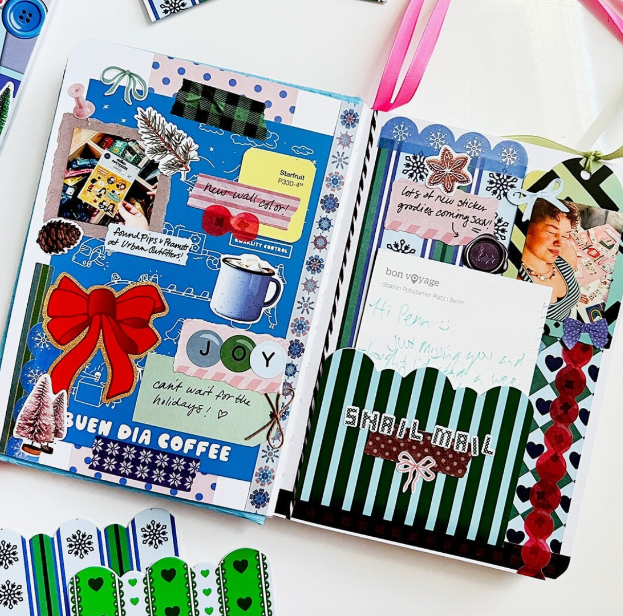 Winter Whimsy Junk Journal Sticker Book