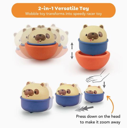 Dog Rocking Rollers Toy