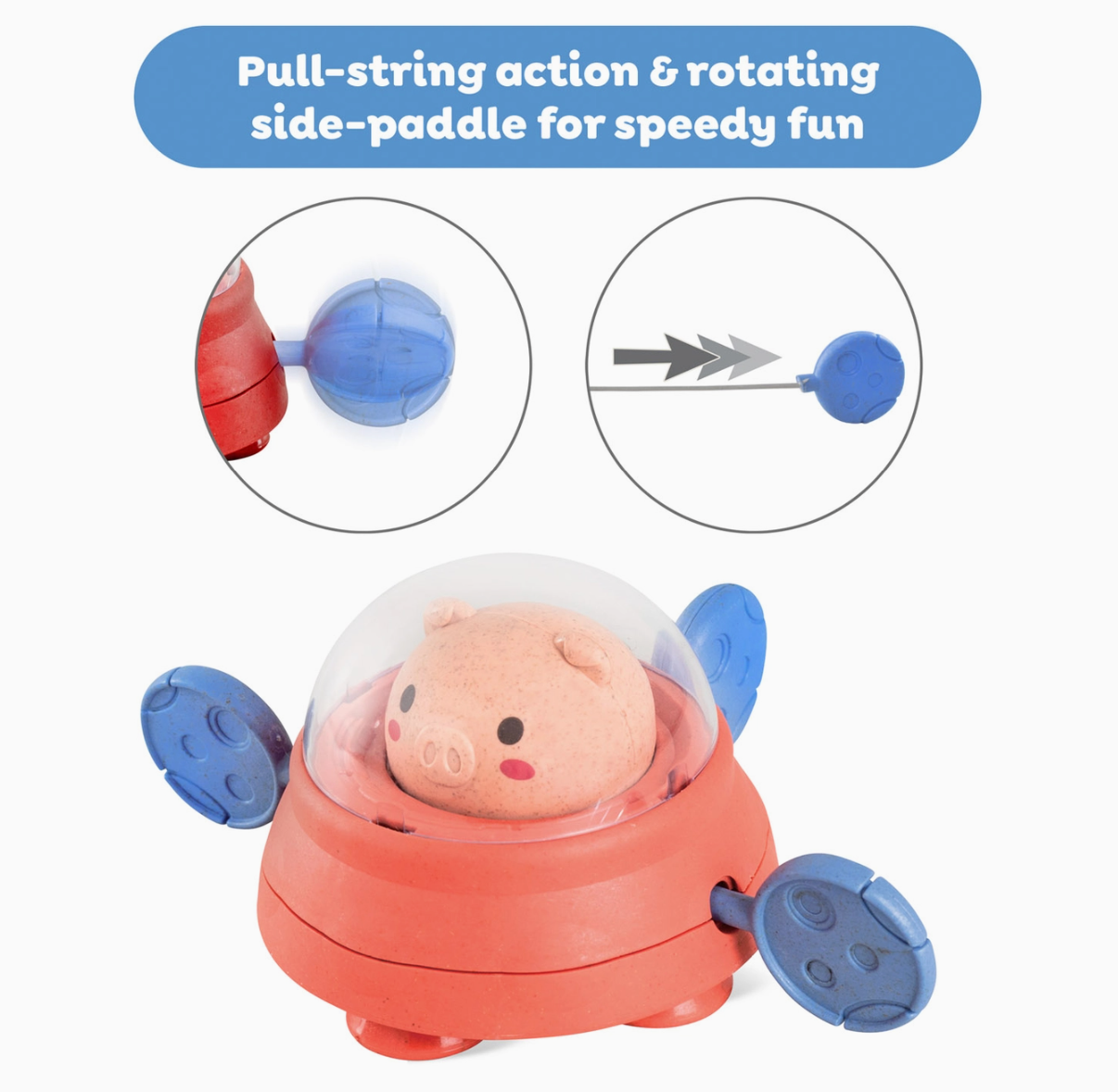 Space Piggy Bath Paddle Ship