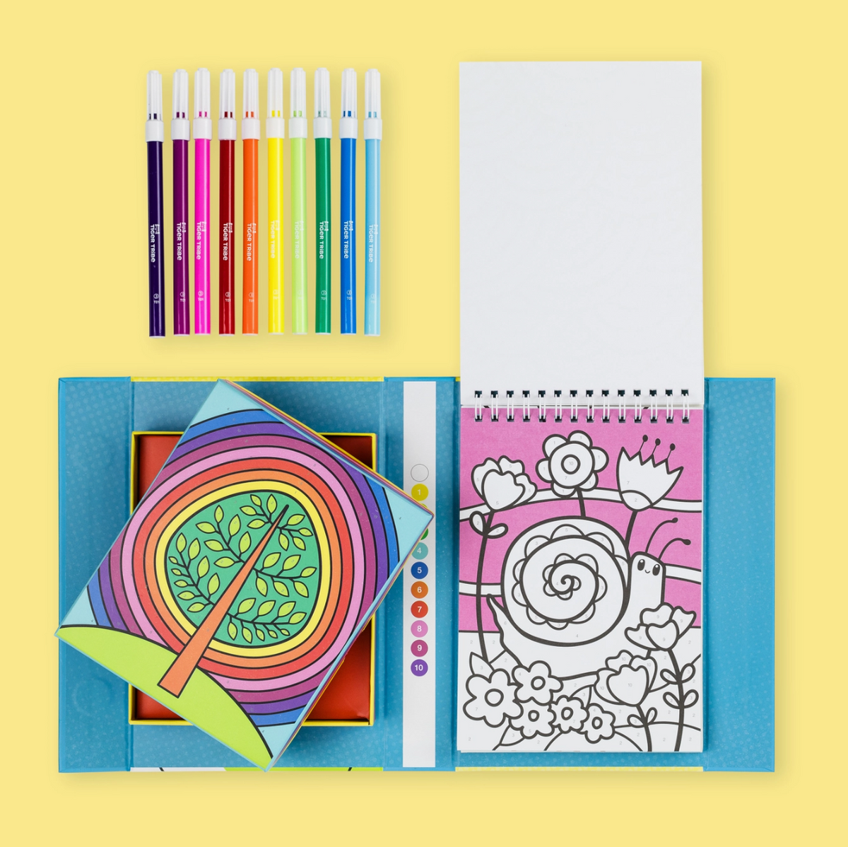 Rainbow Garden Color By Numbers