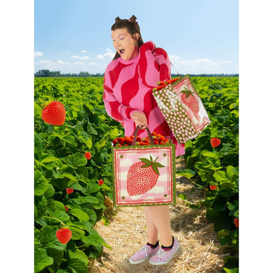 Strawberry Clouds Shopper Tote