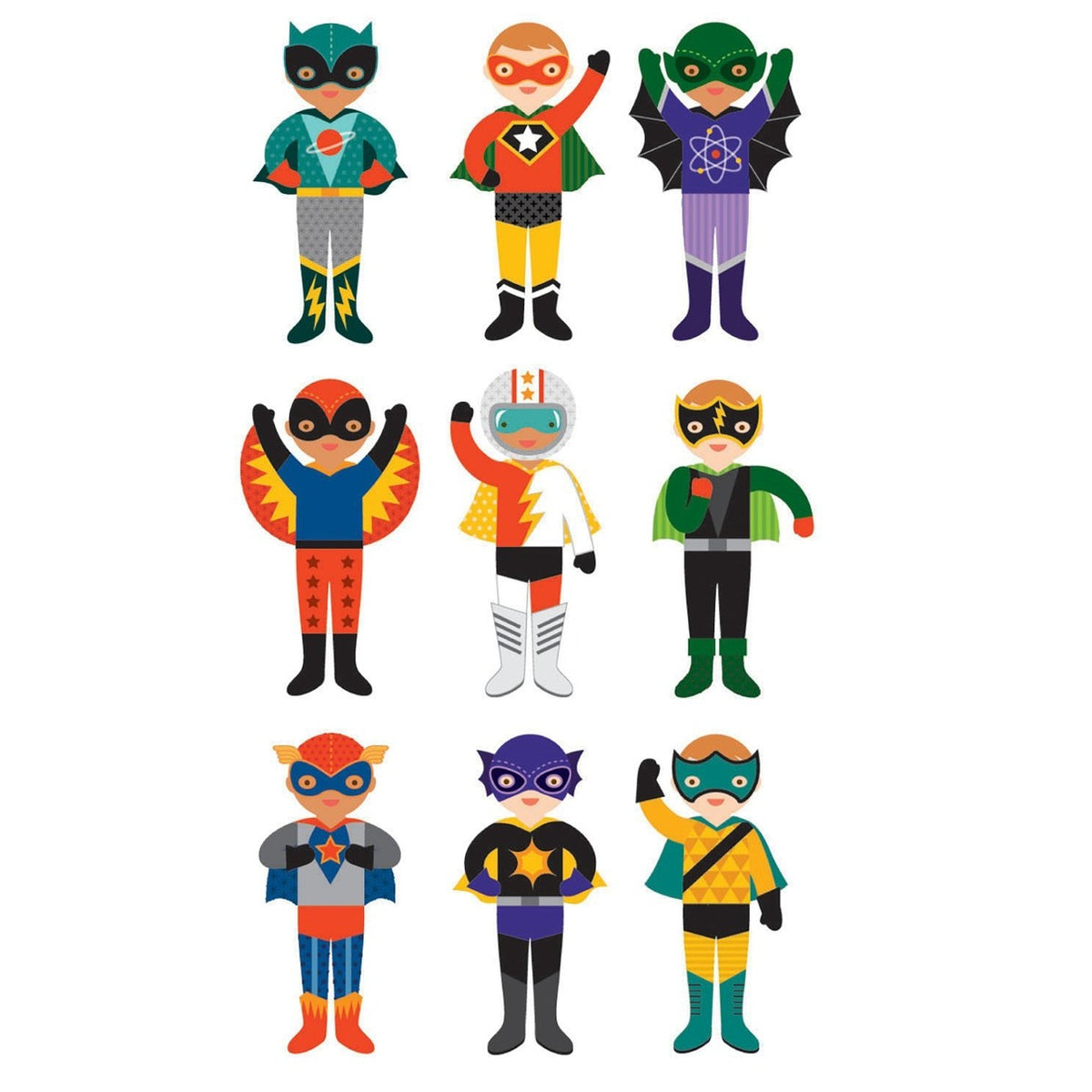 Superheroes Magnetic Costume Builder