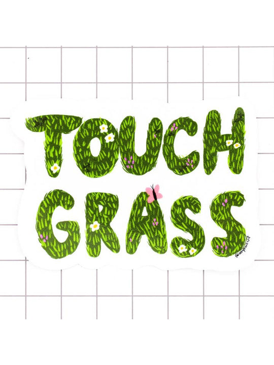 Touch Grass Sticker