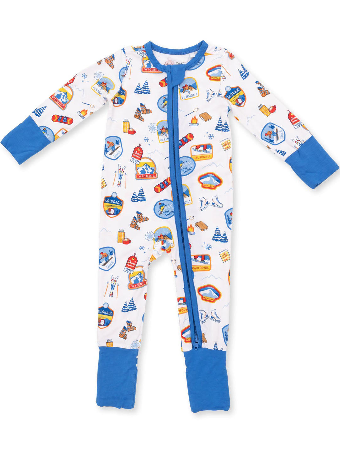 Vintage Ski Patches Convertible Romper