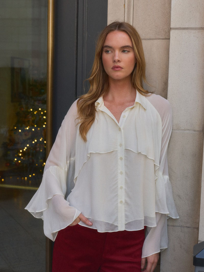 Wilfred Ruffle Ivy Top