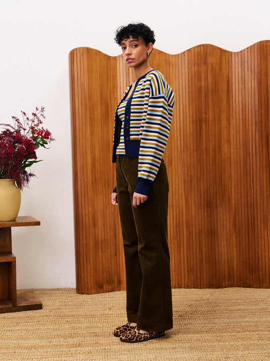 Agapanthe Stripe Cardigan