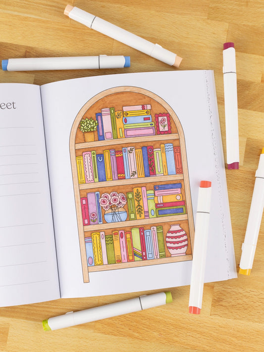 All Booked Up Coloring Book