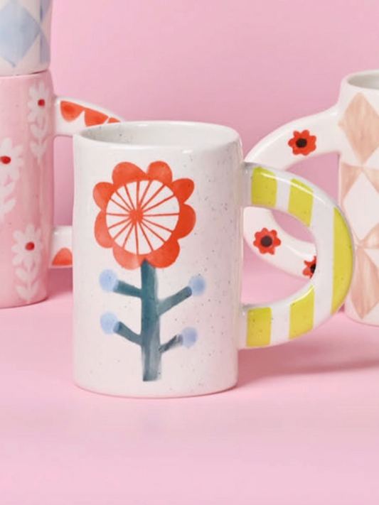 avery hand-painted ceramic mug
