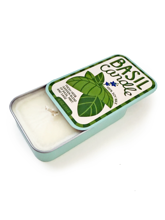 basil soy candle