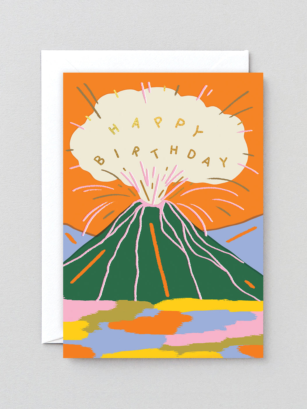 Birthday Volcano Card