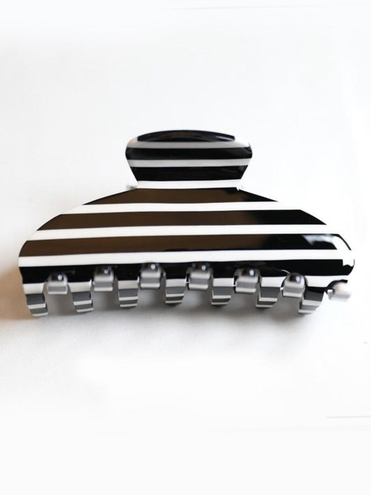 Black Stripe Hair Claw Clip
