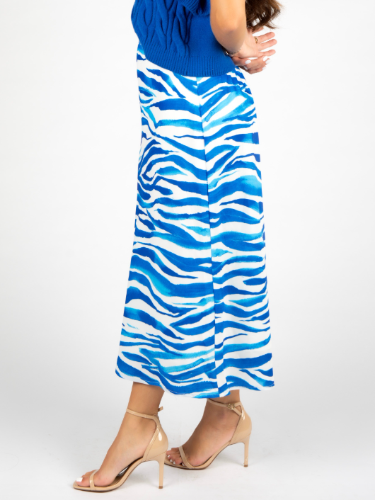 Blue Zebra Skirt