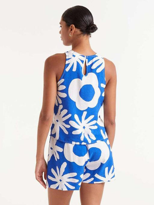 Bluet Floral Halter Top