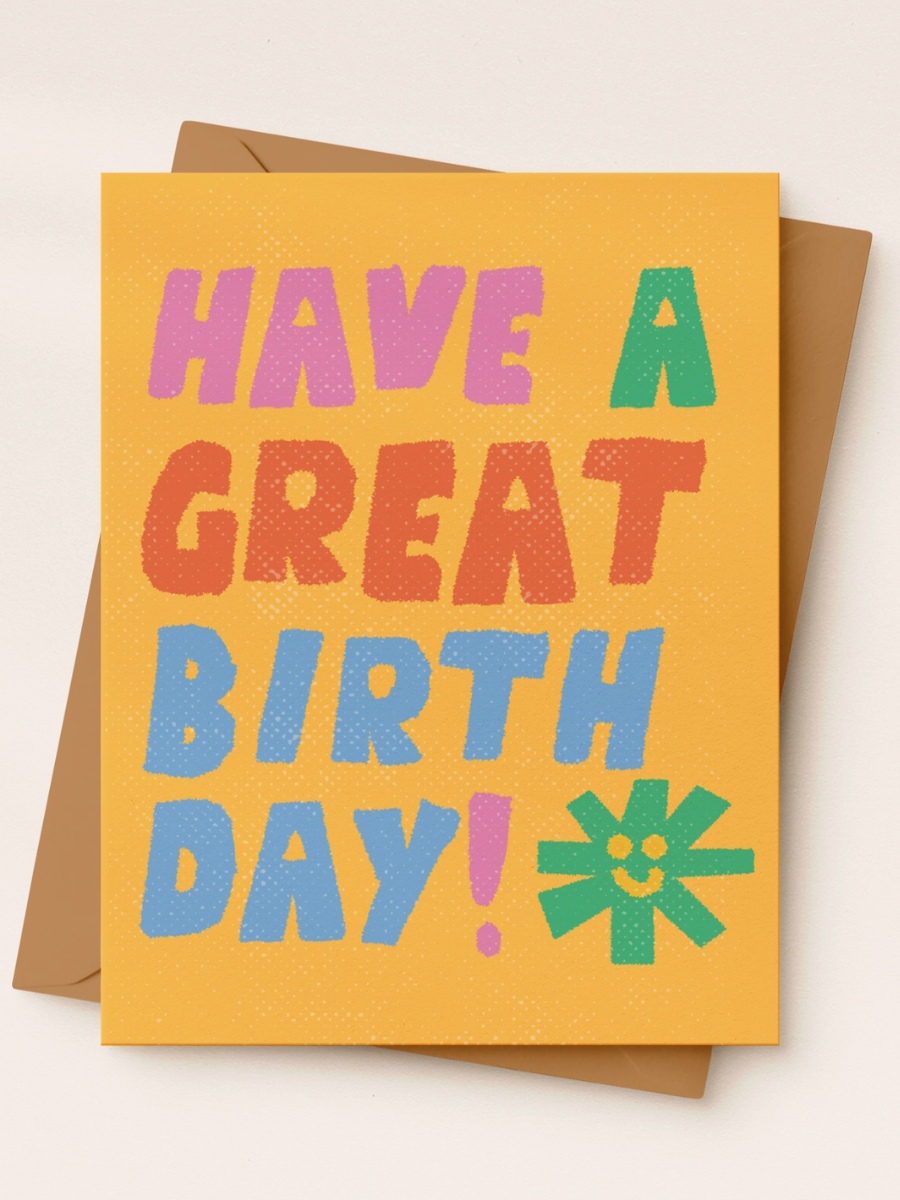 bright birthday card