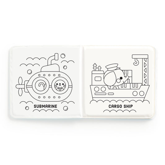 Busy Boats Color Magic Bath Book