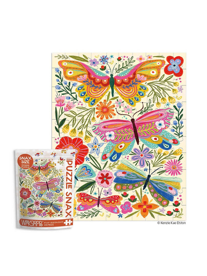 Butterfly Floral Puzzle Snax