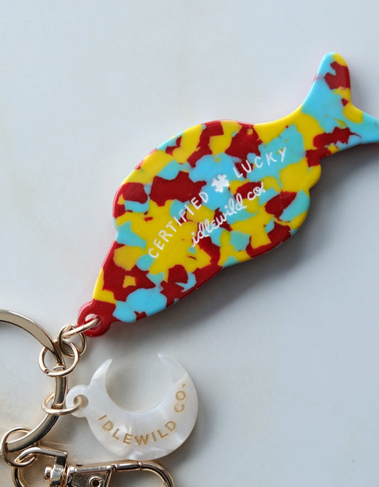 Good Fortune Fish Lucky Bag Charm