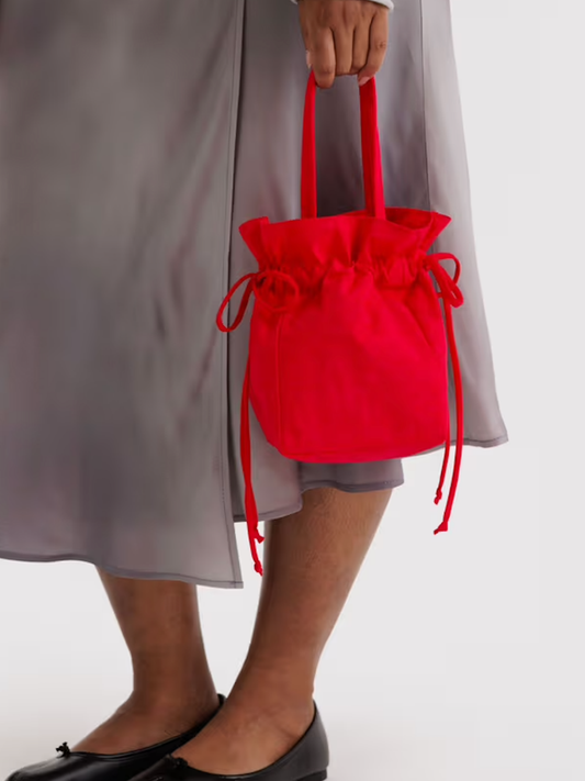 candy apple nylon drawstring bag