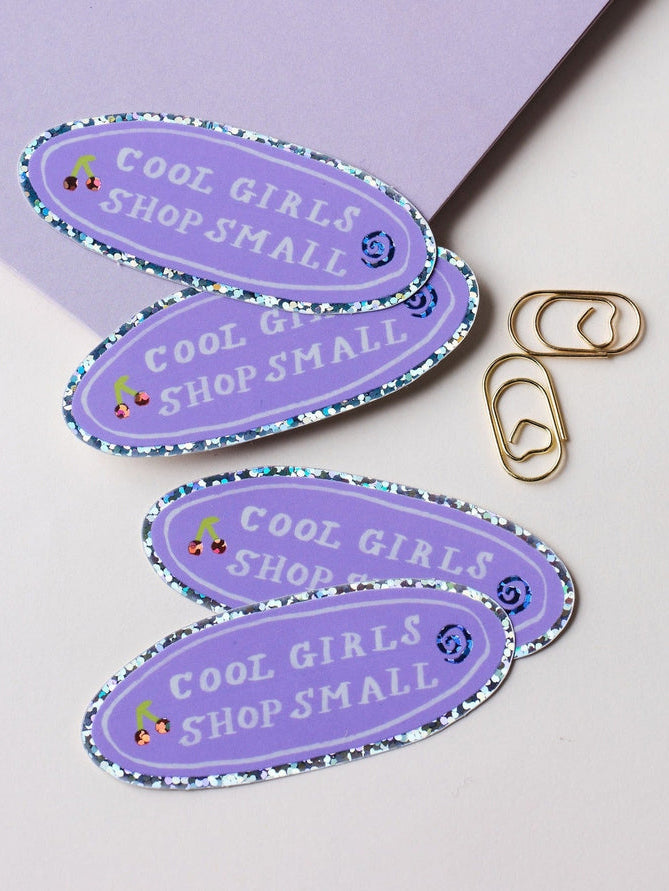 Cool Girls Shop Small Holographic Sticker