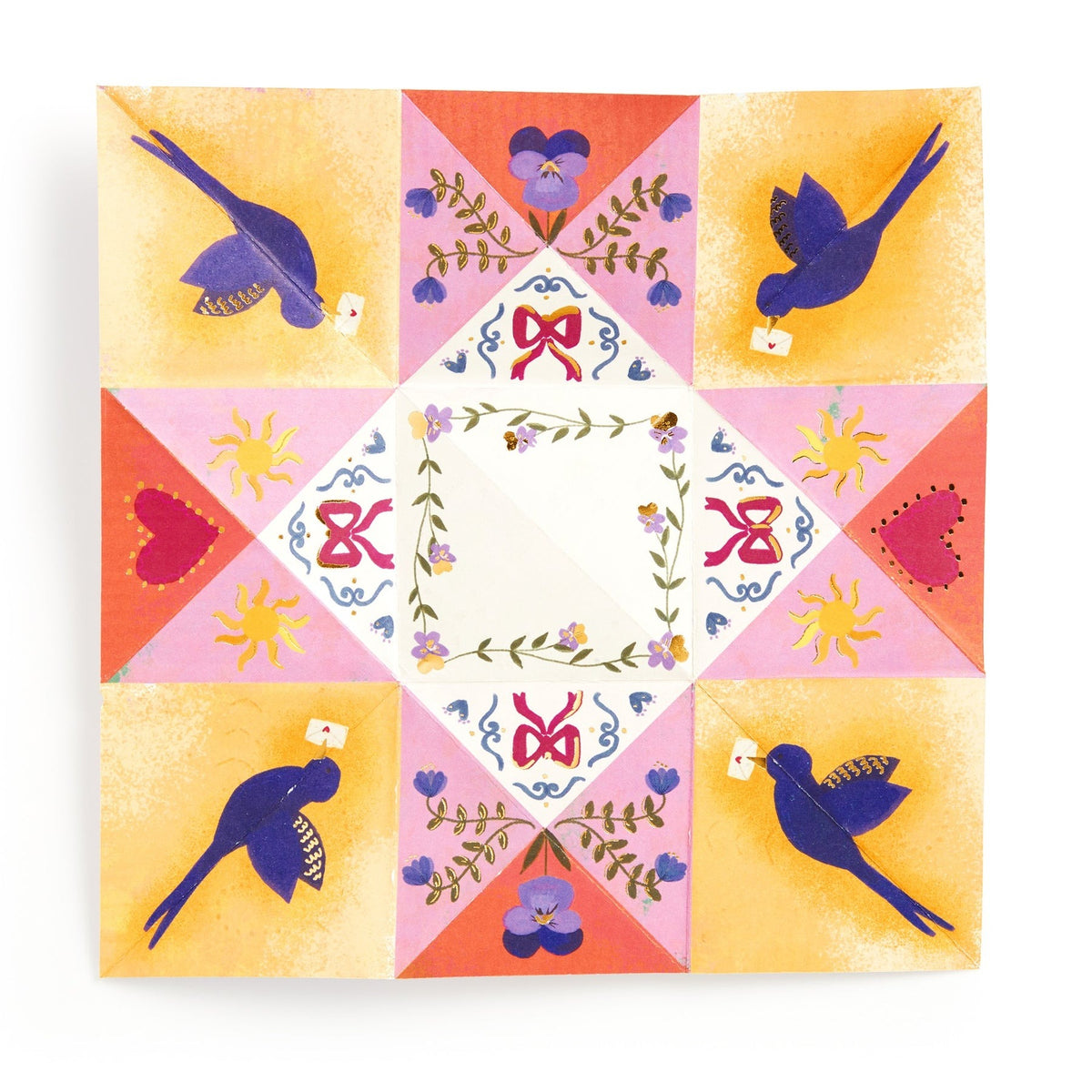 Charm Cards 12 Folded Victorian Pocket Notes