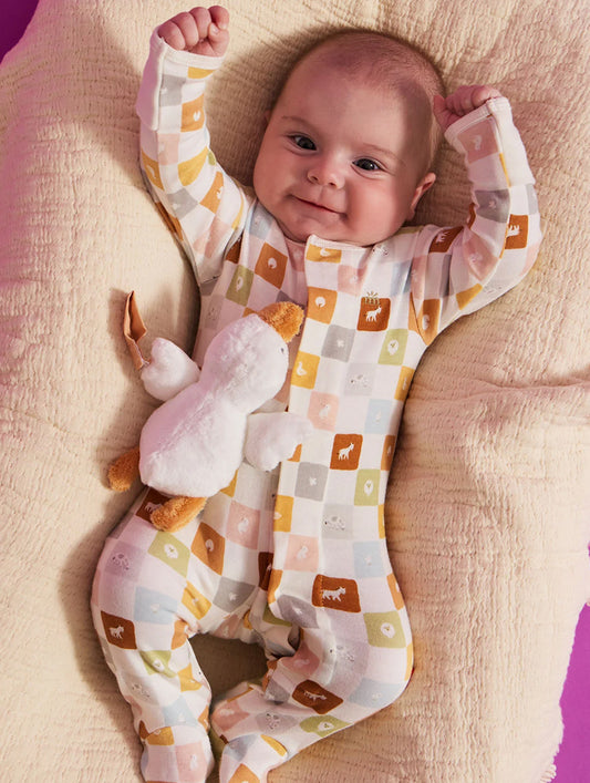 Checkmate Organic Cotton Magnetic Footie