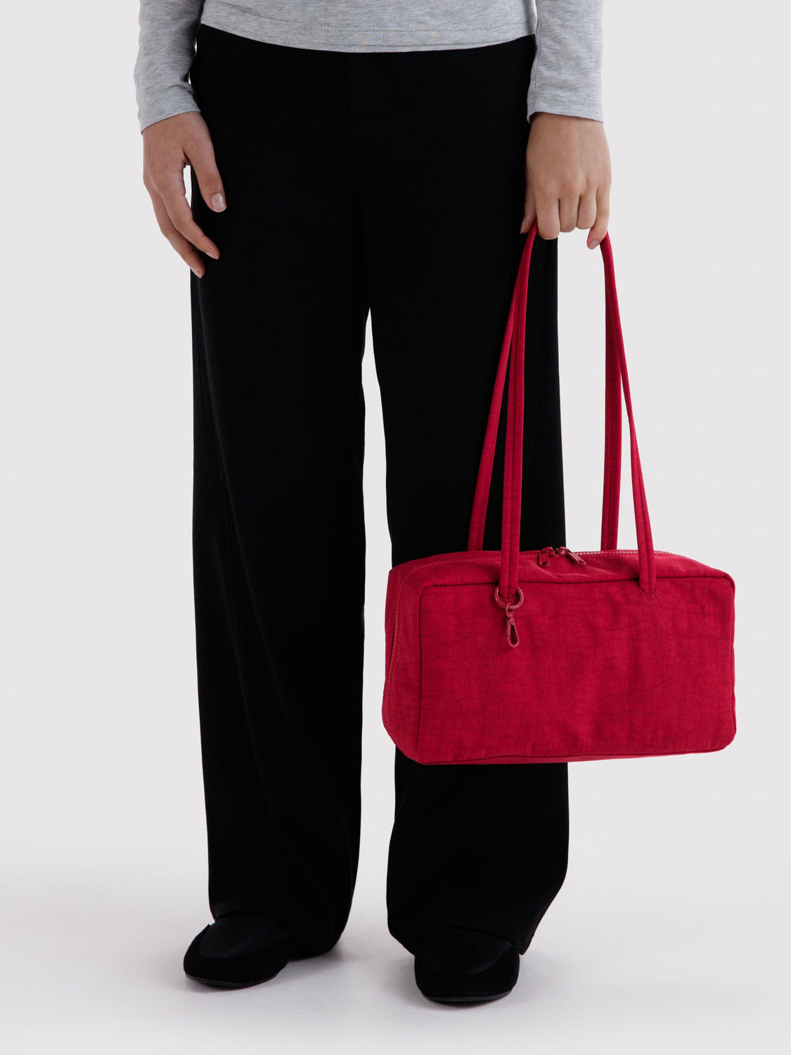 Cherry Nylon Bowler Bag