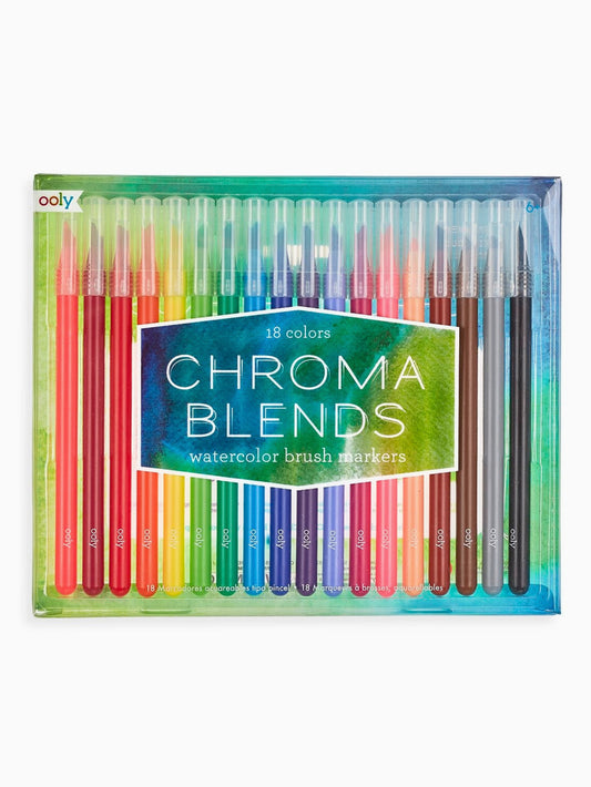 chroma blends watercolor brush markers