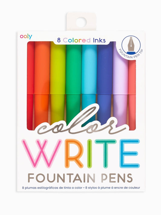 color write fountain pens