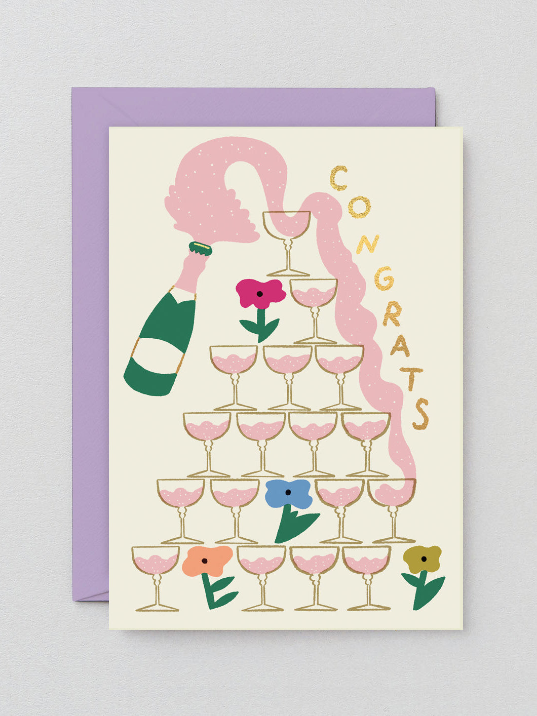 Congrats Champagne Card