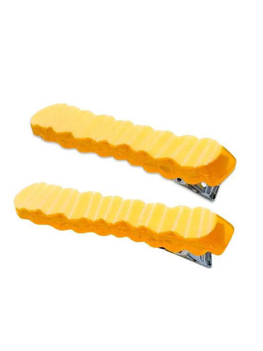 Crinkle Cut Fries Hair Clips