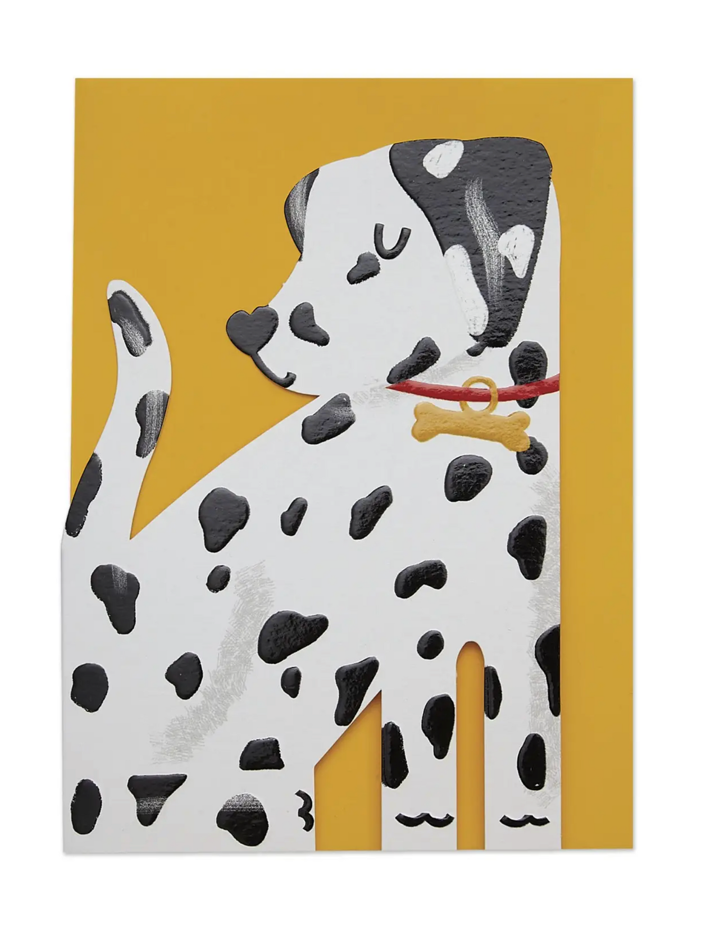 dalmatian die-cut card