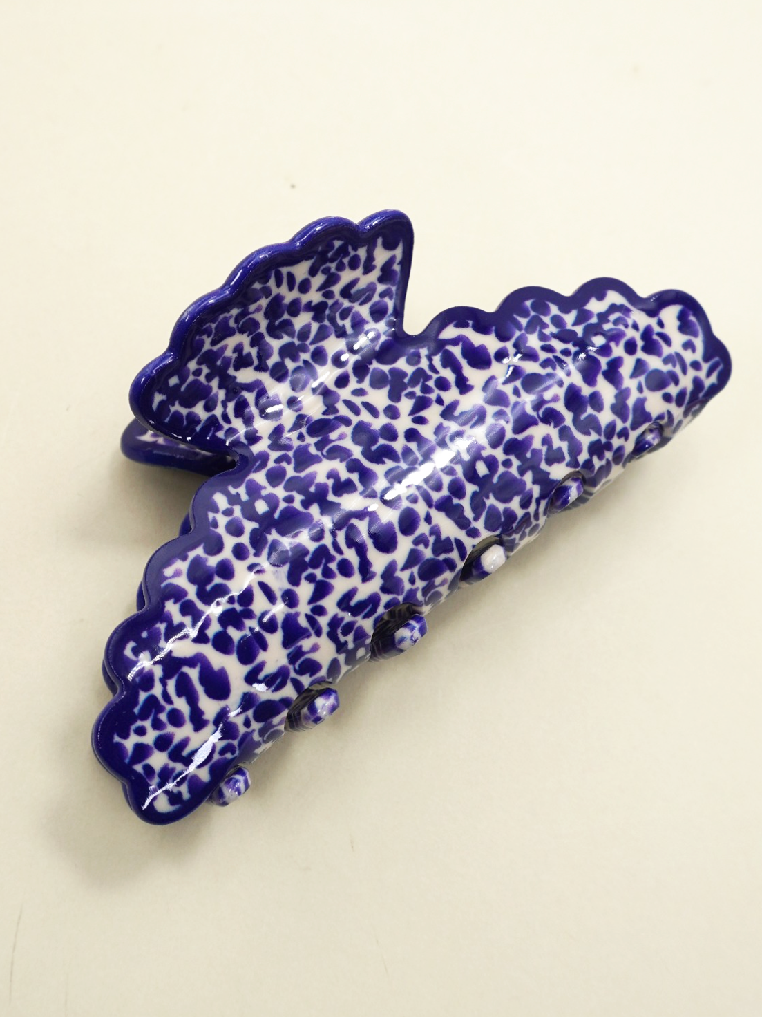 deep sea waves hair claw clip