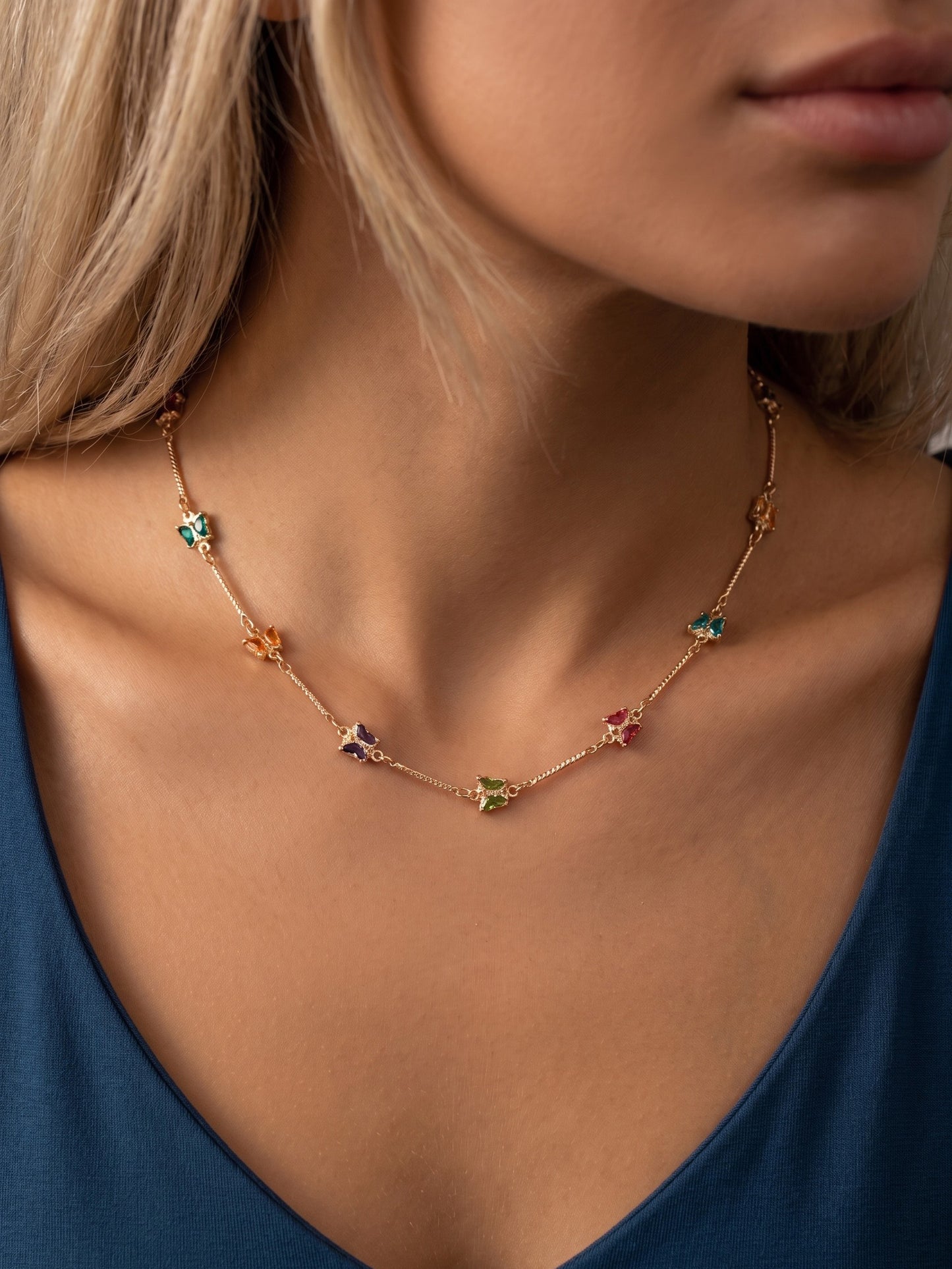 Dainty Butterfly Chain Necklace