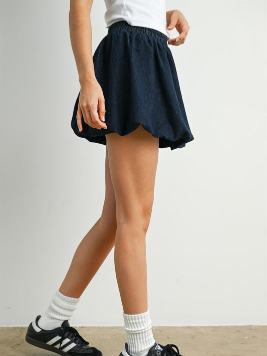 Denim Bubble Skirt