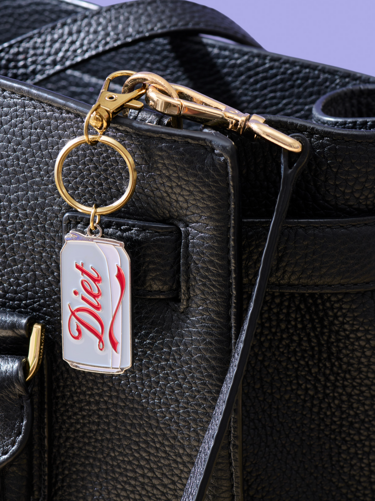diet soda enamel keychain