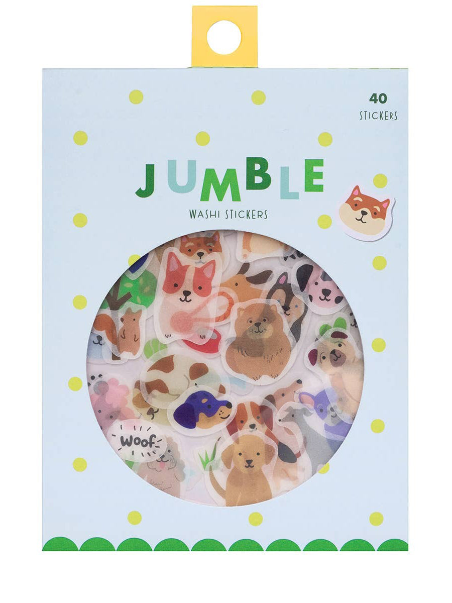 Dogs Jumble Washi Stickers