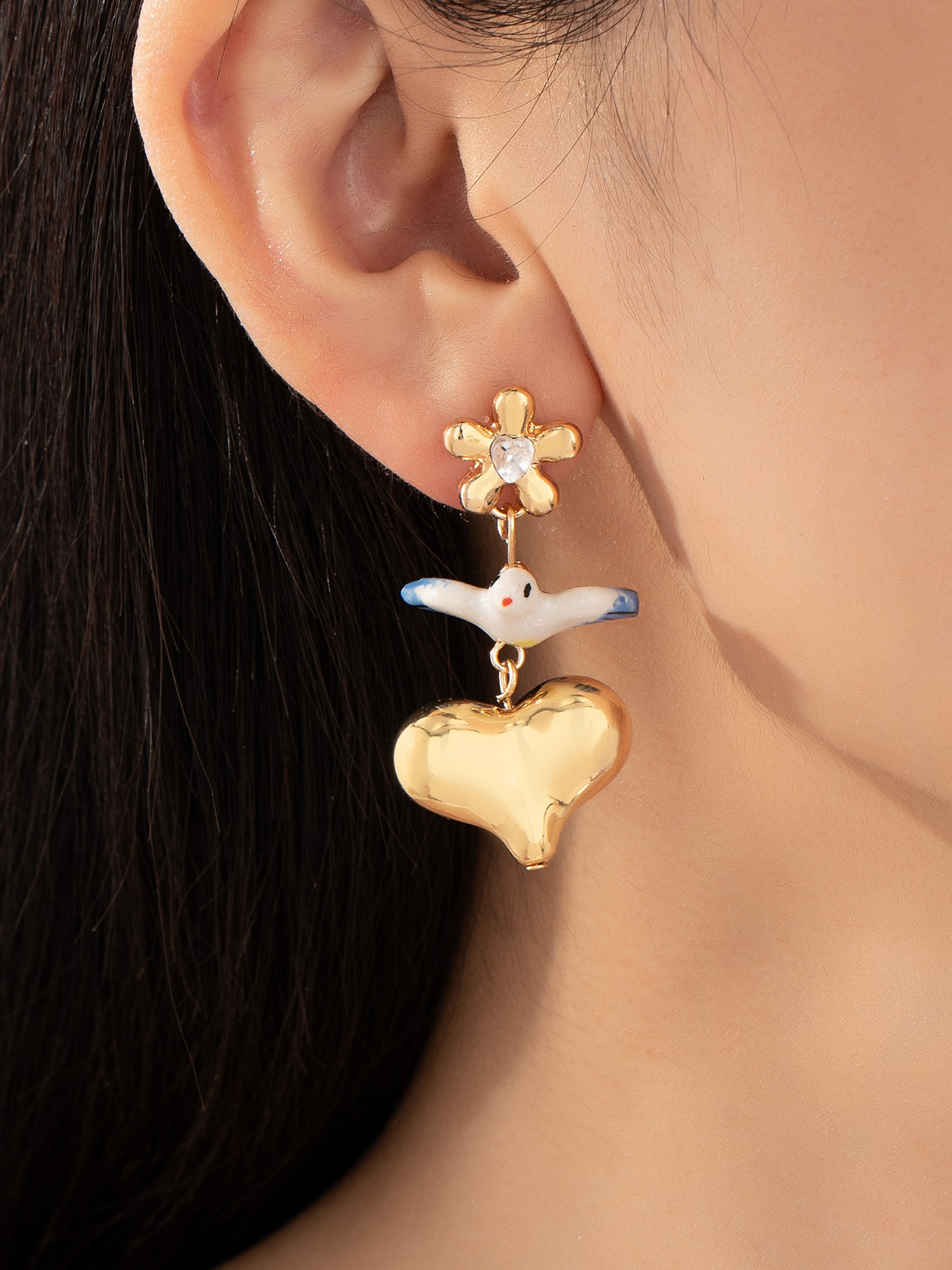dove drop earrings