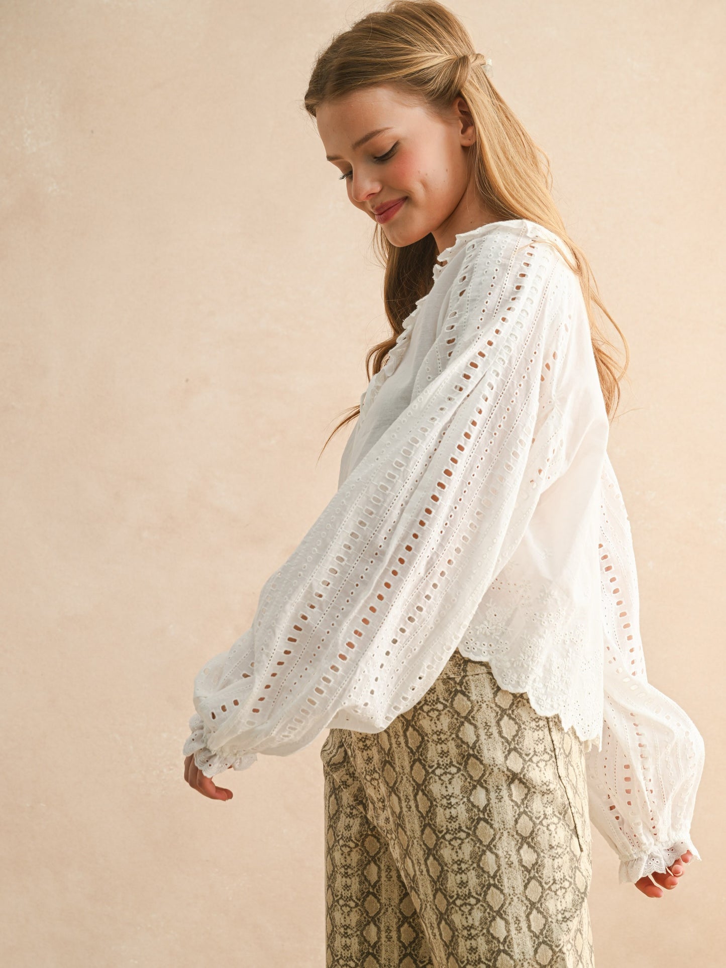 Eloise Eyelet Lace Blouse