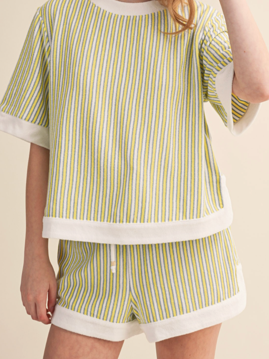 emilie striped shorts