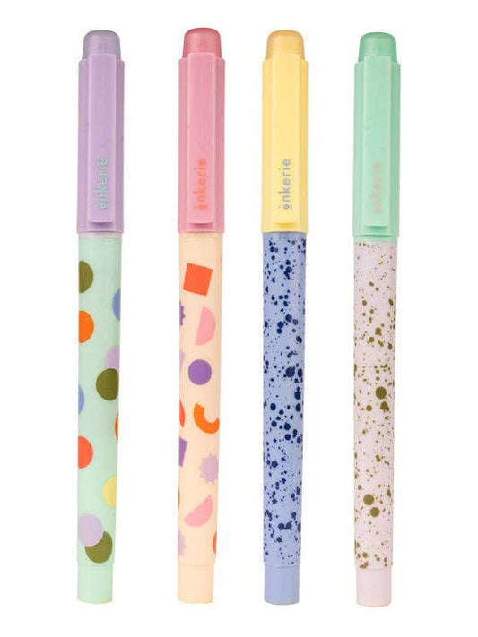 set of 4 erasable highlighters