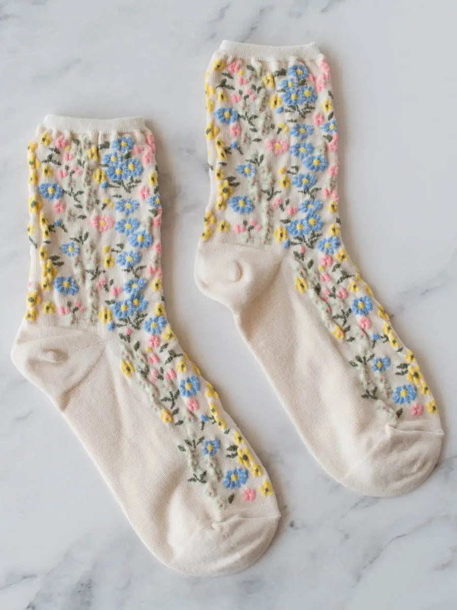 Evelyn Floral Socks