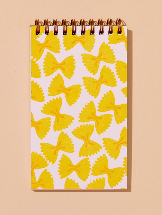 farfalle letterpress spiral pocket notebook