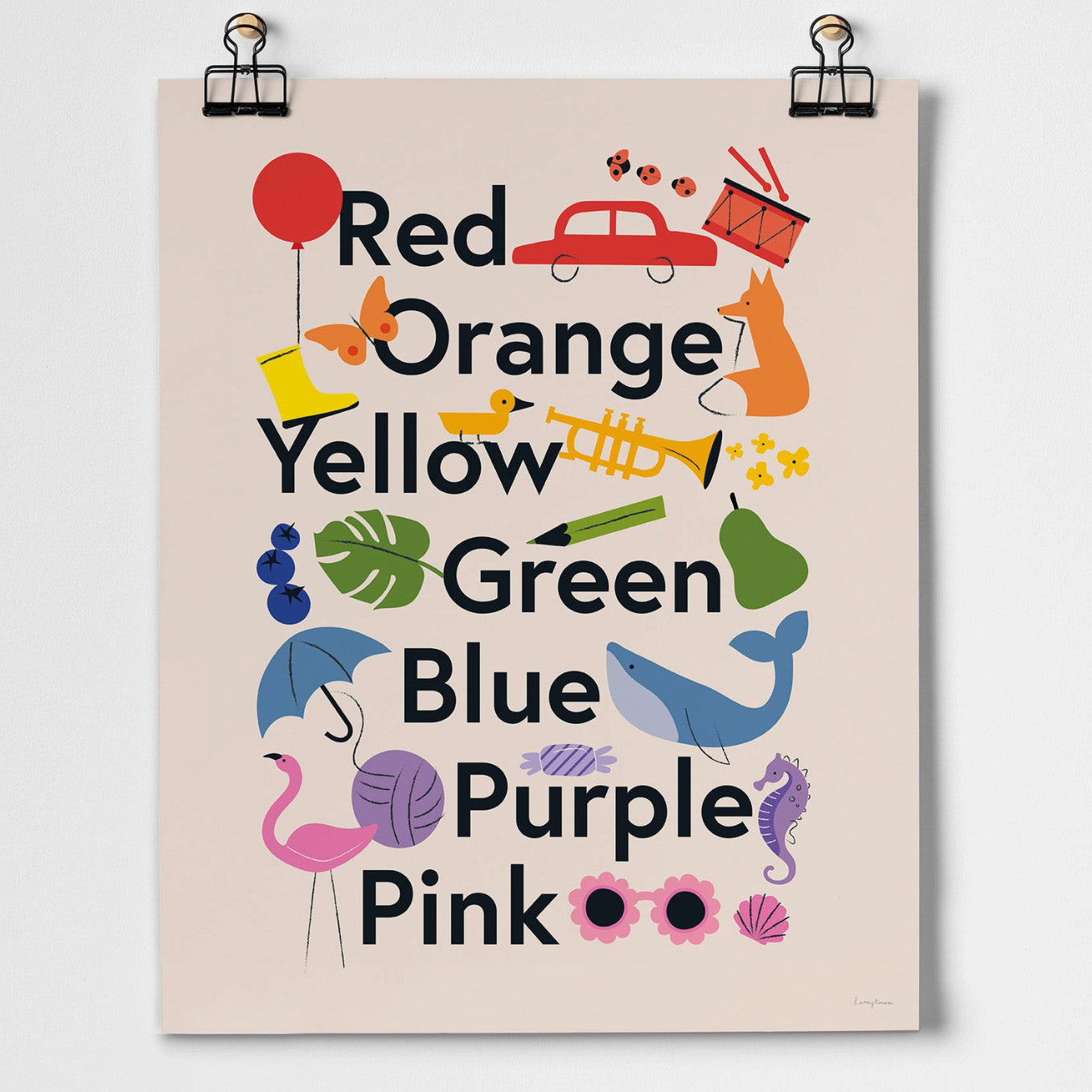 favorite colors print